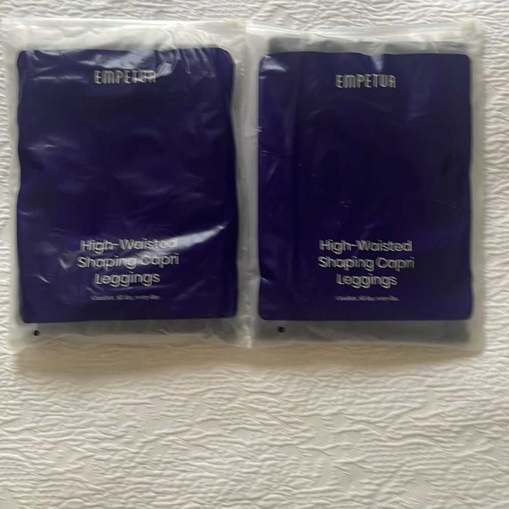 Shapermint Empetua High Waisted Shaping Capri Leggings ( 2 pair) XL